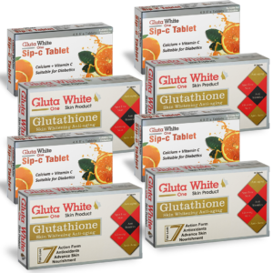 Gluta white skin whitening capsules for full body whitening and anti aging