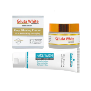 Gluta white skin whitening and brightening cream and facewash at discount price in pakistan